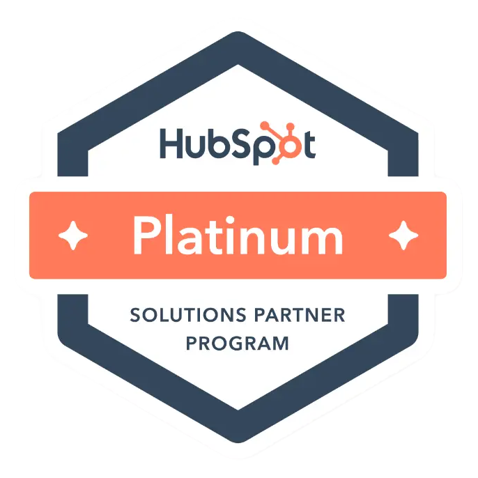 HubSpot Platinum Solutions Partner Program badge